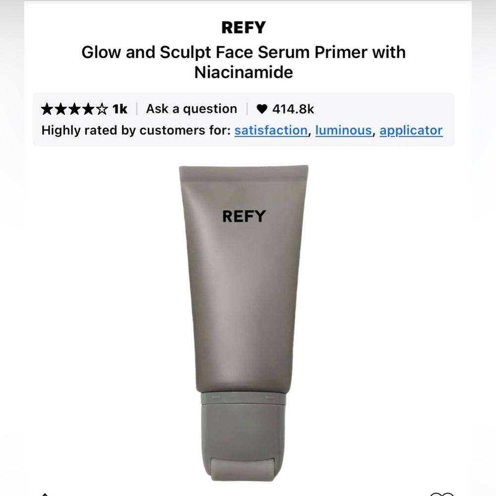 REFY face sculpting and primer